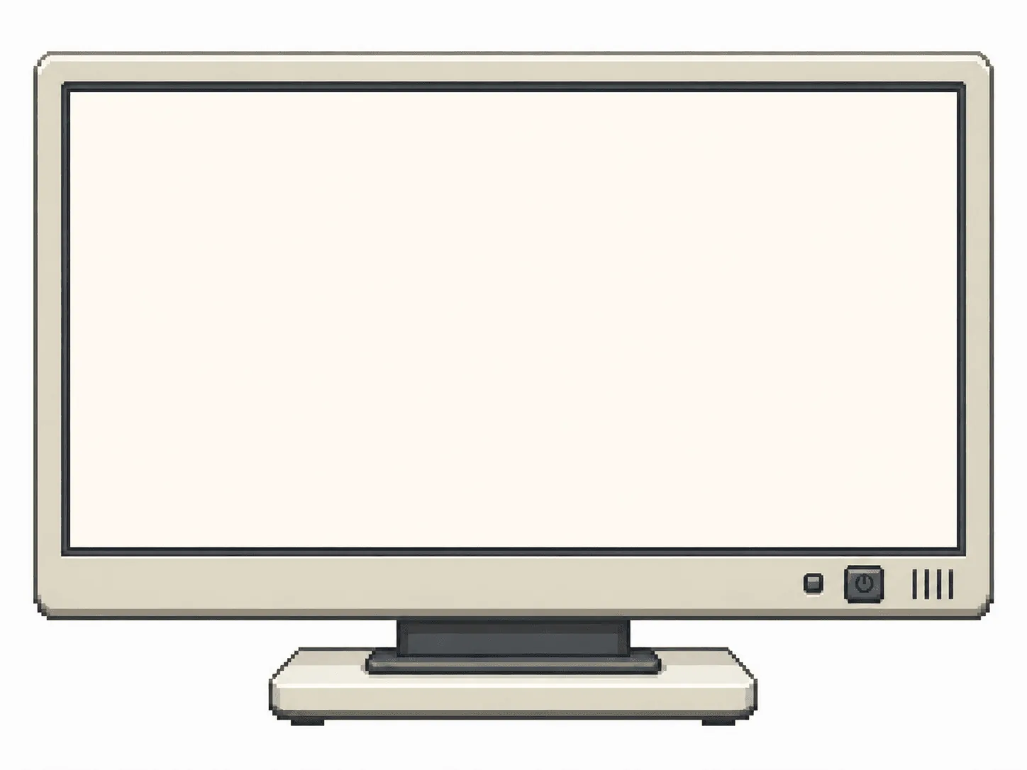 A retro computer monitor